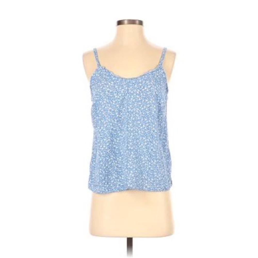Old Navy Floral Ditsy Blue & White Tank Top